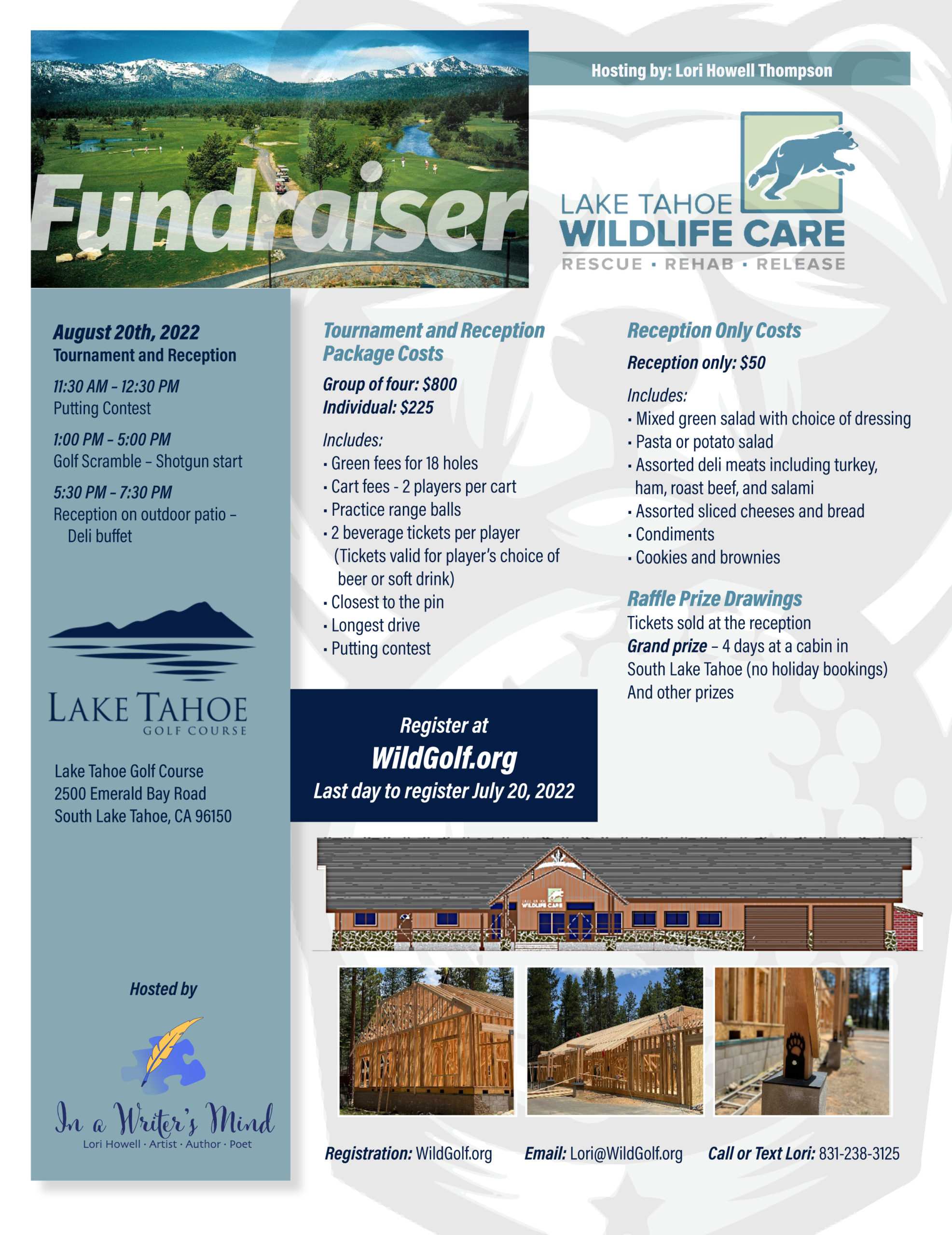 Wild Golf Fundraiser for Lake Tahoe Wildlife Care - Take Care
