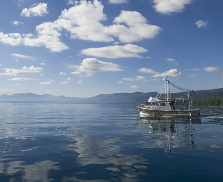 UC Davis Research Boat on Lake Tahoe