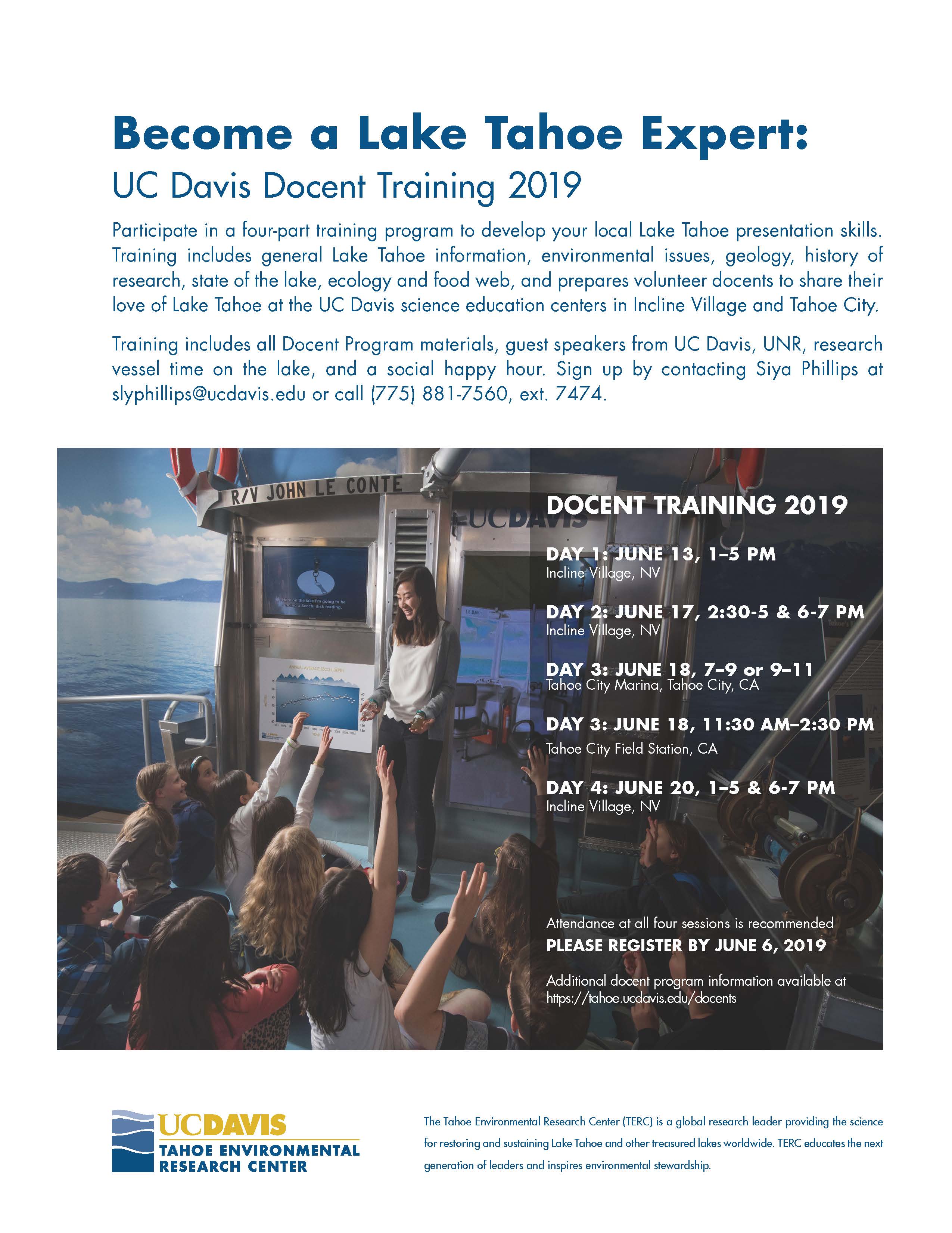 UC Davis Docent Training 2019 - Take Care
