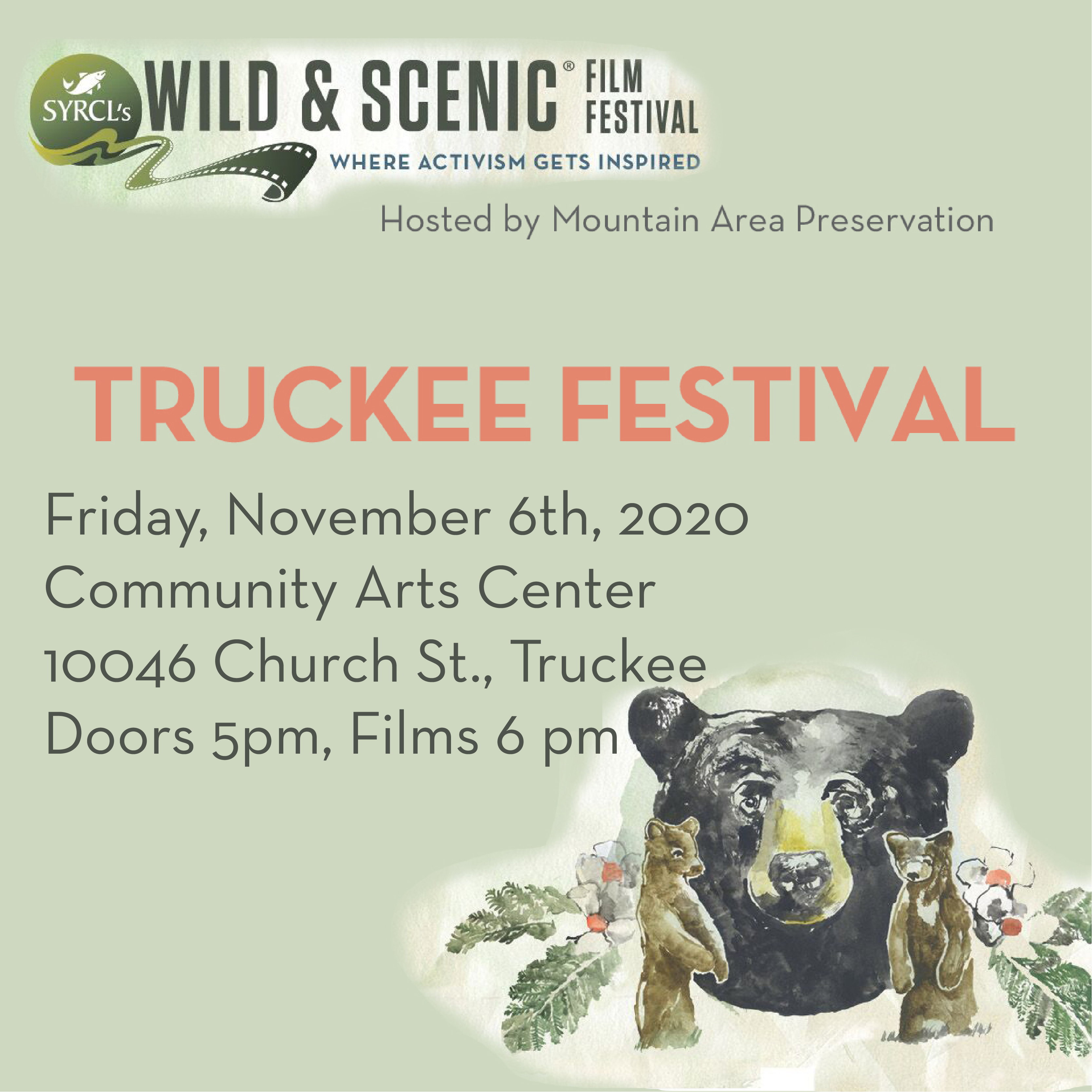 5th Annual Wild & Scenic Film Festival Truckee Take Care