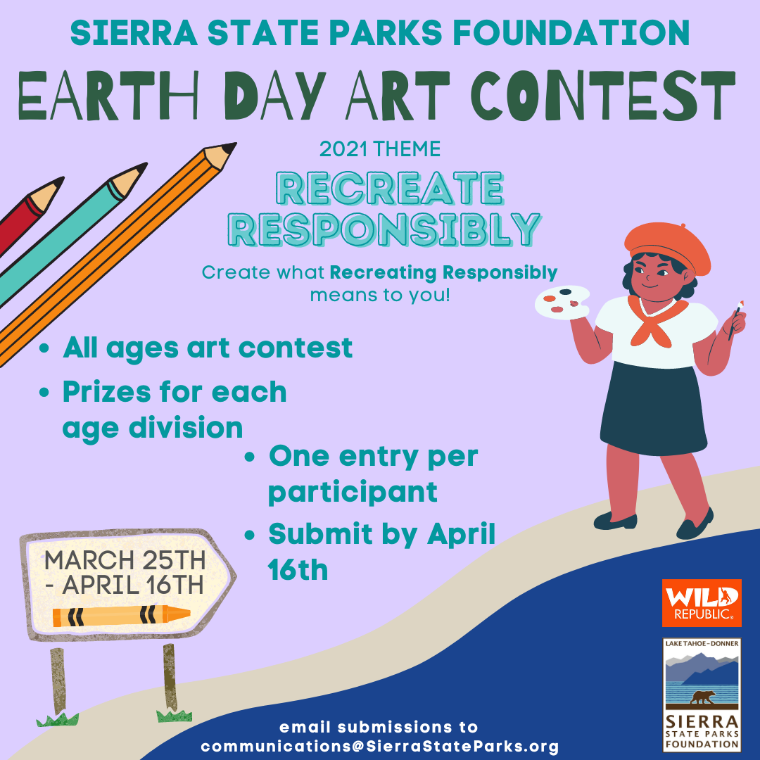 Sierra State Parks Foundation 2021 Earth Day Art Contest Take Care