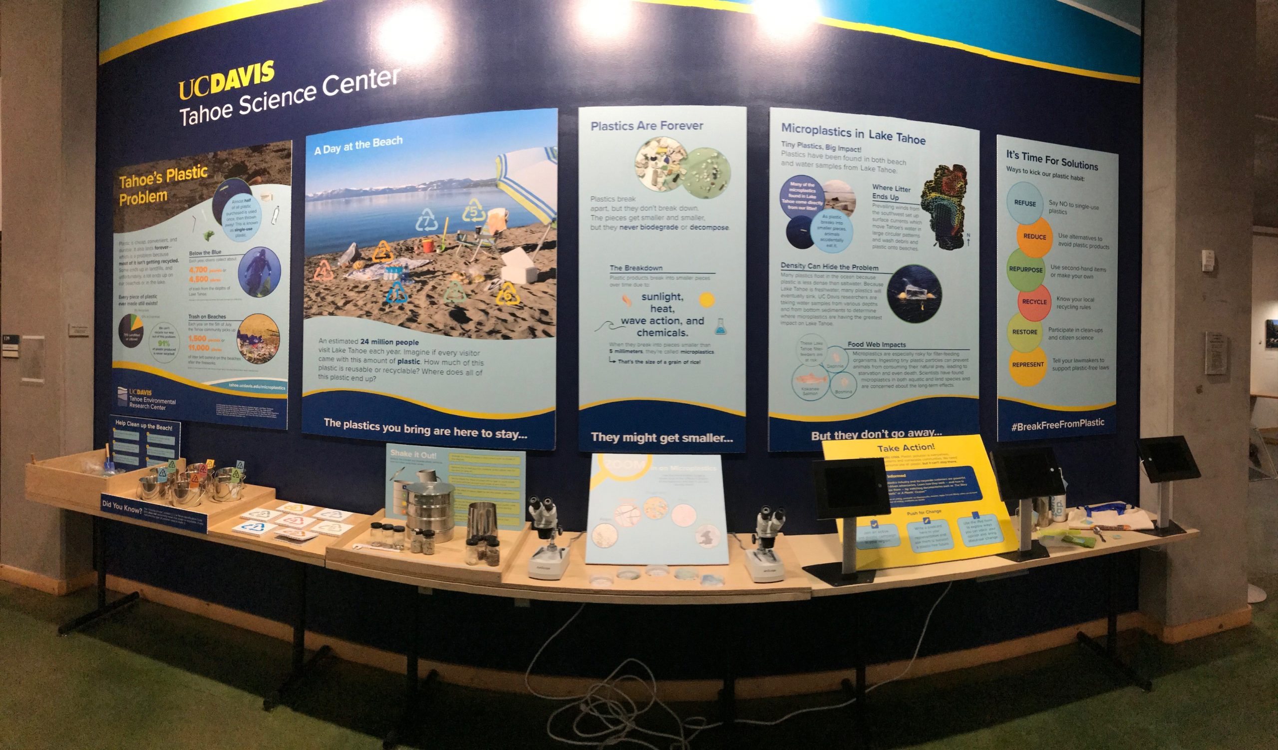 New Microplastics Exhibit at the Tahoe Science Center Take Care