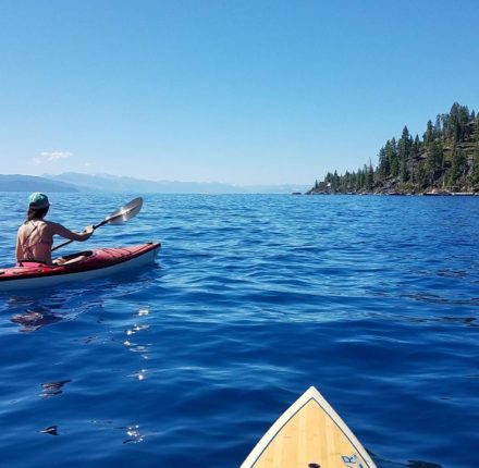 Kayaking on Lake Tahoe