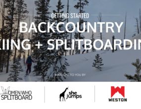 Poster for the Intro to backcountry event.